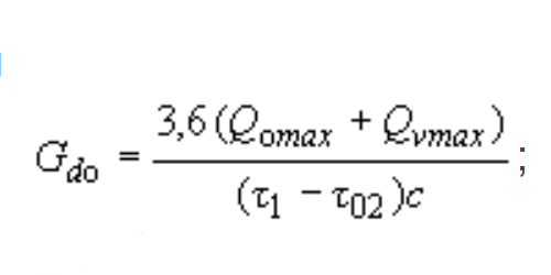 формула 4 СП 41-101-95 